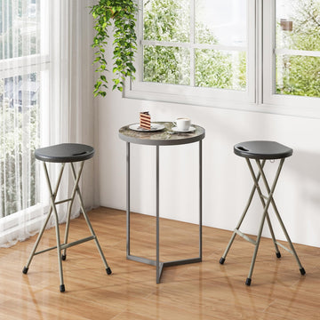 Goplus stool ideal for camping, fishing, picnics, or backyard gatherings.