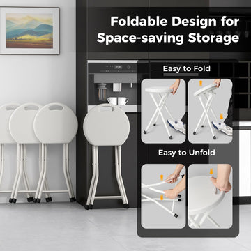 Goplus lightweight stool weighing 3.5 pounds for easy portability.