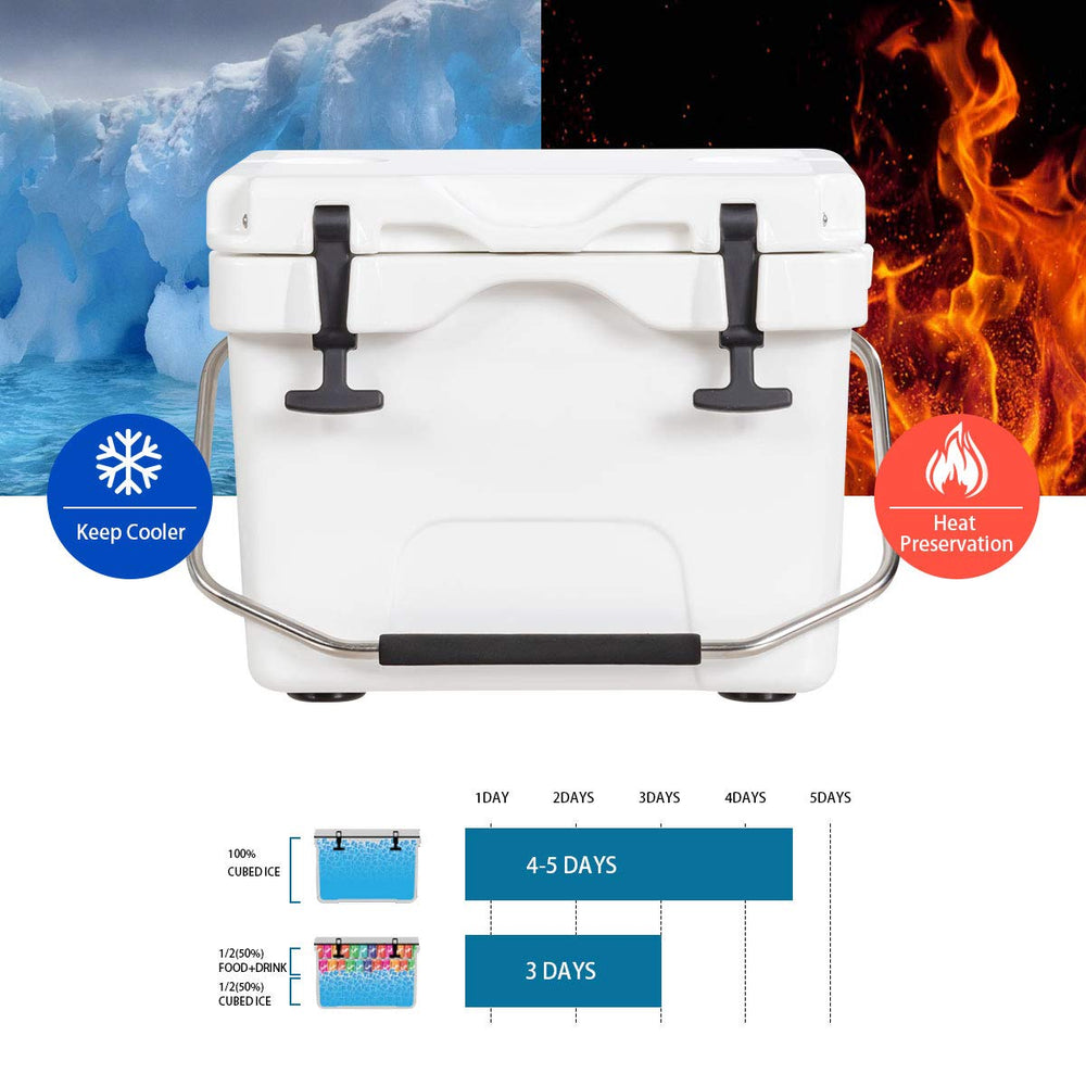 Goplus cooler full ice retention shows long-lasting cold for outdoor days