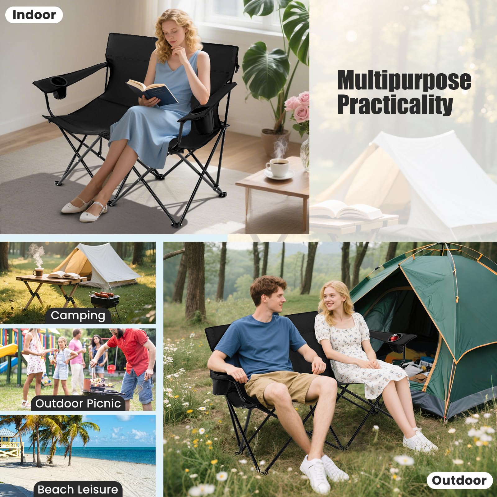 Goplus chair frame with rugged X shaped support for durability