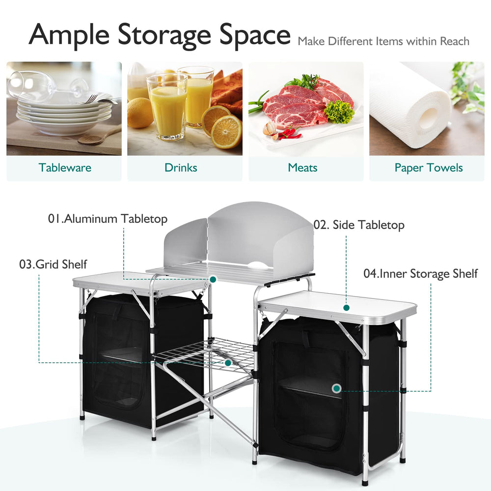 Goplus heavy-duty construction supports up to 210 lbs of gear.