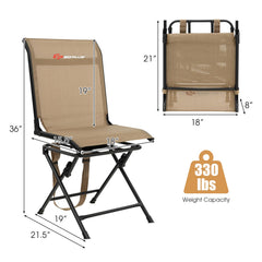 Goplus hunting chair supports up to 330 lbs for sturdy outdoor seating.