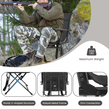 Goplus hunting chair with carrying strap for easy transport