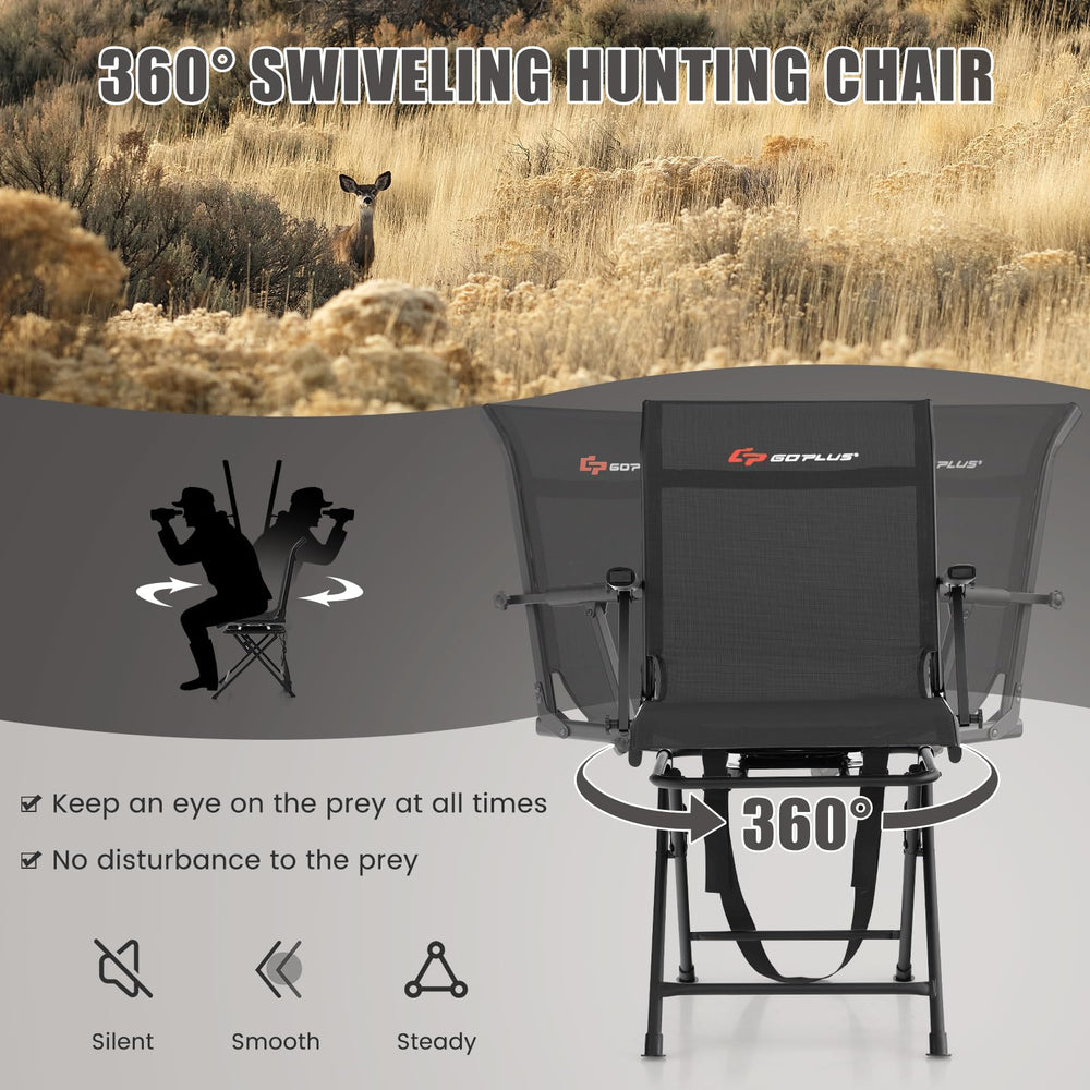 Goplus hunting chair curved backrest for ergonomic comfort