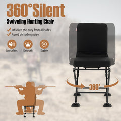 Goplus hunting chair folded for compact, portable storage