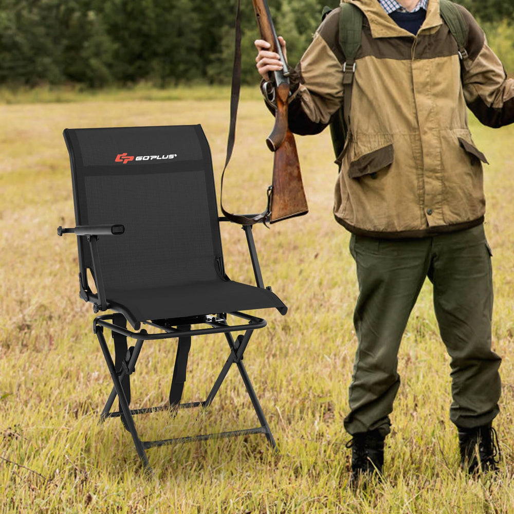 Goplus folding hunting chair ready to use with three-step setup