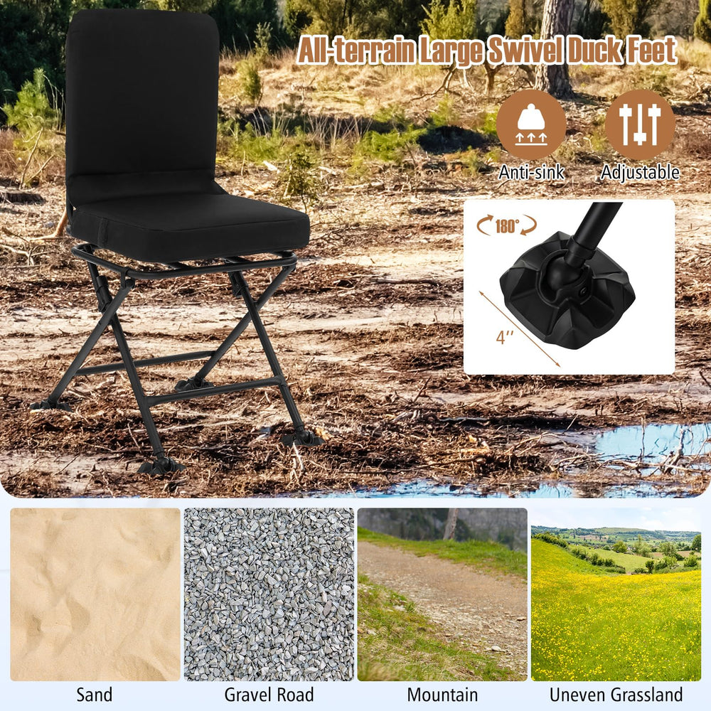 Goplus hunting chair with X-shaped legs delivering enhanced stability