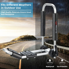 Goplus kayak roof rack detachable back base expands hauling space