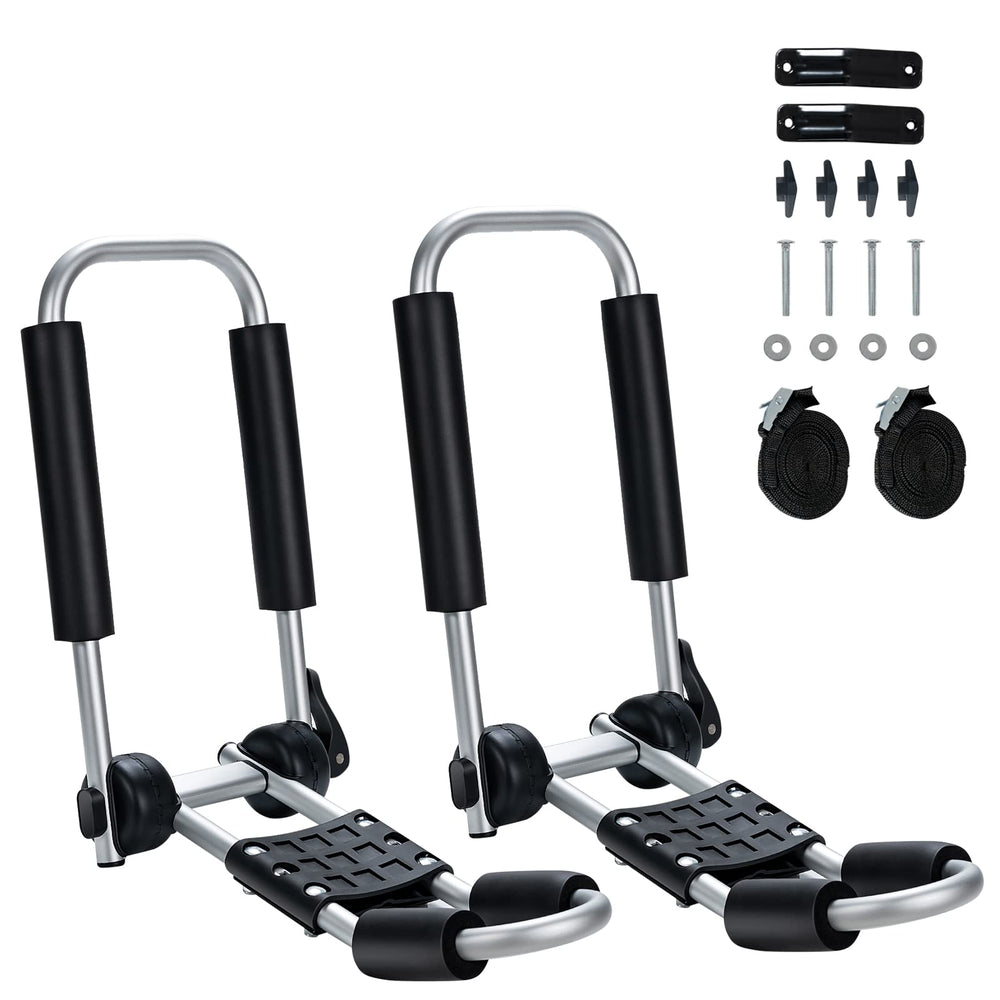 Goplus kayak roof rack folding J-bar bilateral assembly simplifies loading and transport