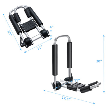 Goplus kayak roof rack quick mounting on SUV or truck