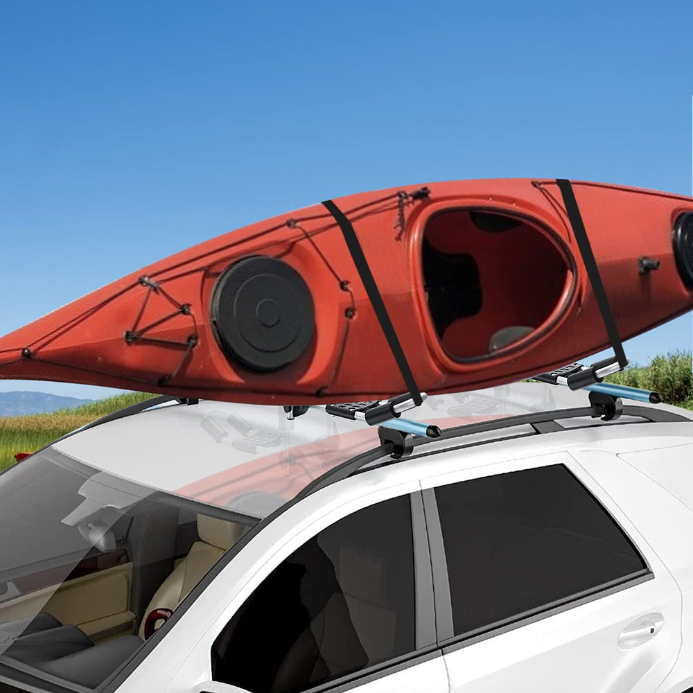 Goplus kayak roof rack wide mouth J frame facilitates loading