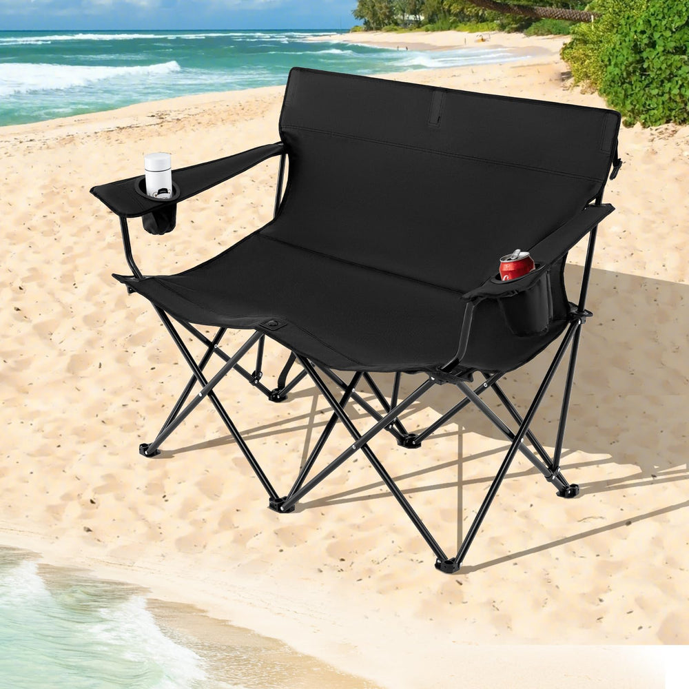 Goplus loveseat folded compact for easy transport