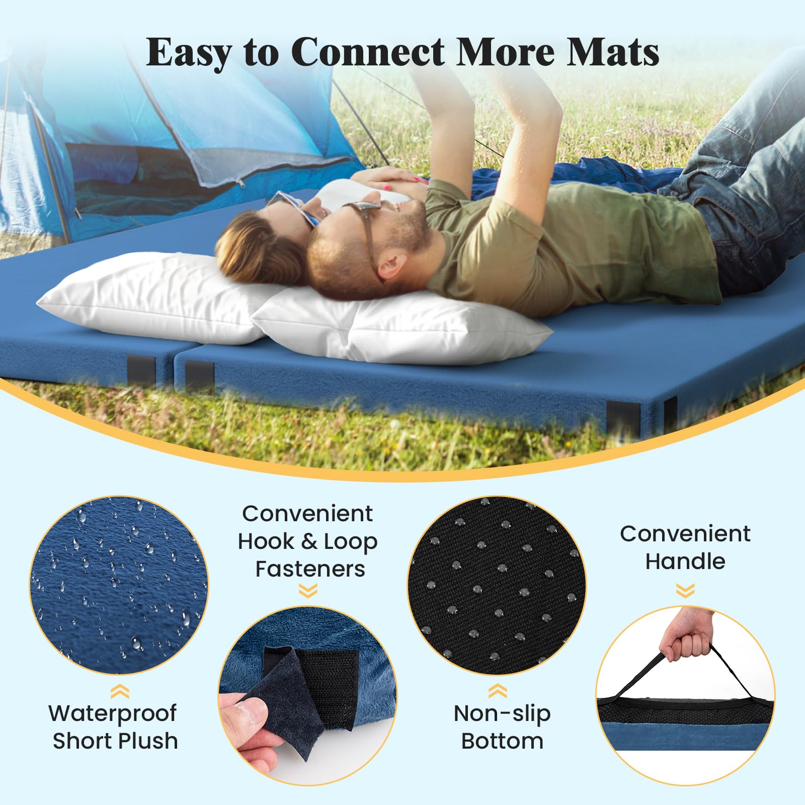 Goplus connectable mats offer flexible setups for guests or car camping