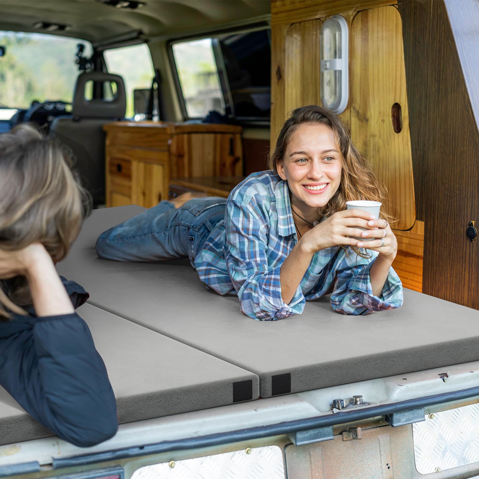 Goplus versatile mat doubles as a guest bed or car mattress.