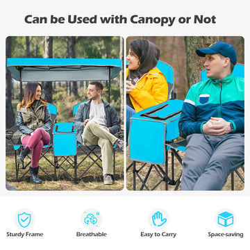 Goplus blue outdoor setup for beach, park, or poolside relaxation