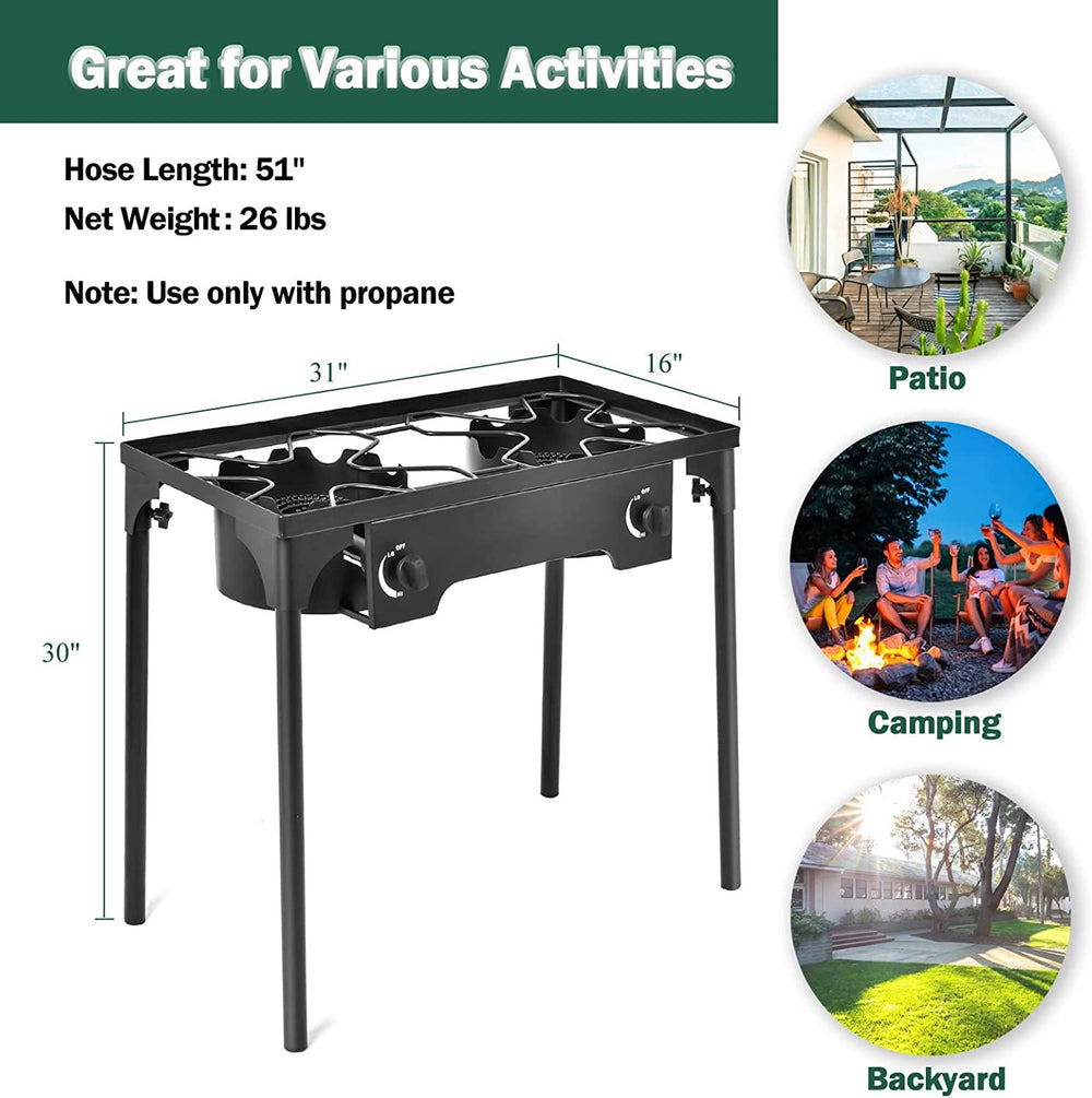 Goplus outdoor stove heat-resistant coating resists rust and weather