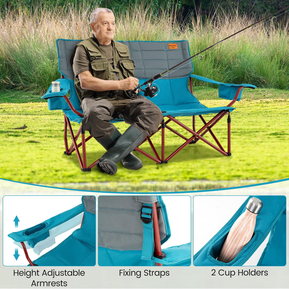 Goplus oxford cloth with PVC coating for durable outdoor use.