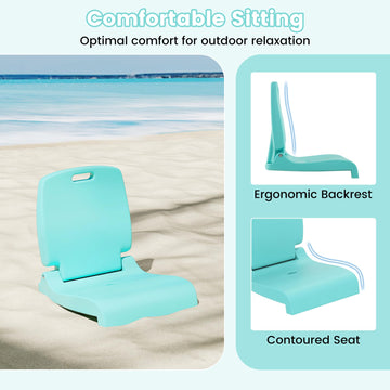 Goplus poolside chair seat drainage hole aids quick drying