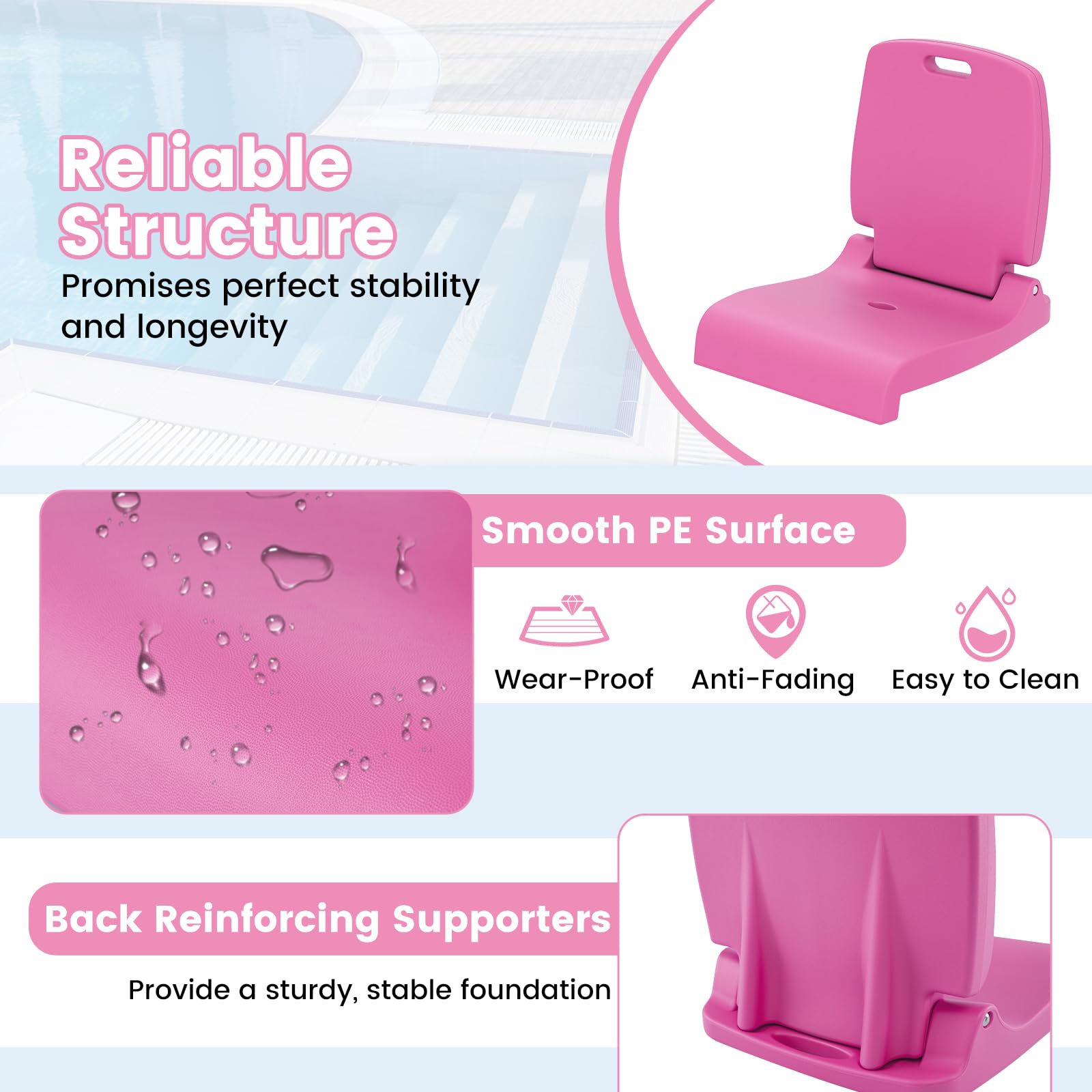 Goplus poolside chair unfolded dimensions for planning setups