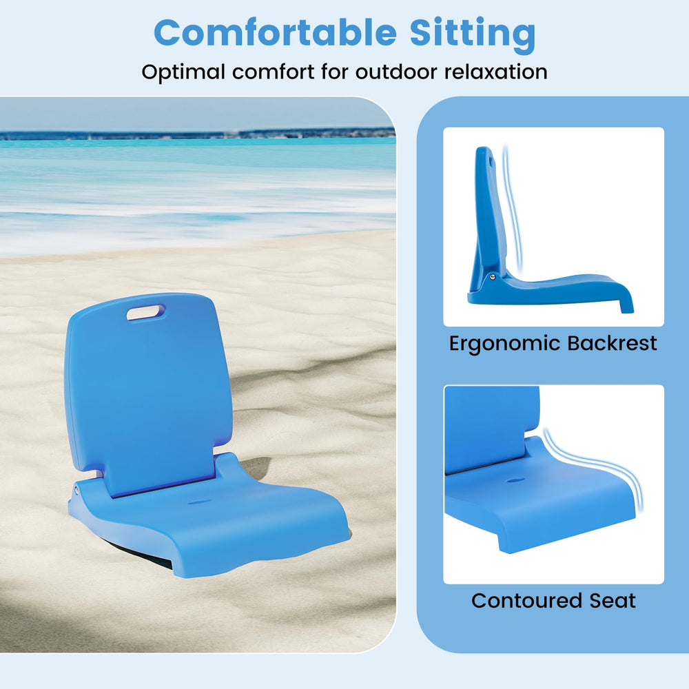 Goplus poolside chair durable PE material resists fading and wear