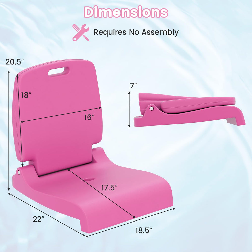 Goplus poolside chair groove bottom improves stability on uneven pool edges.