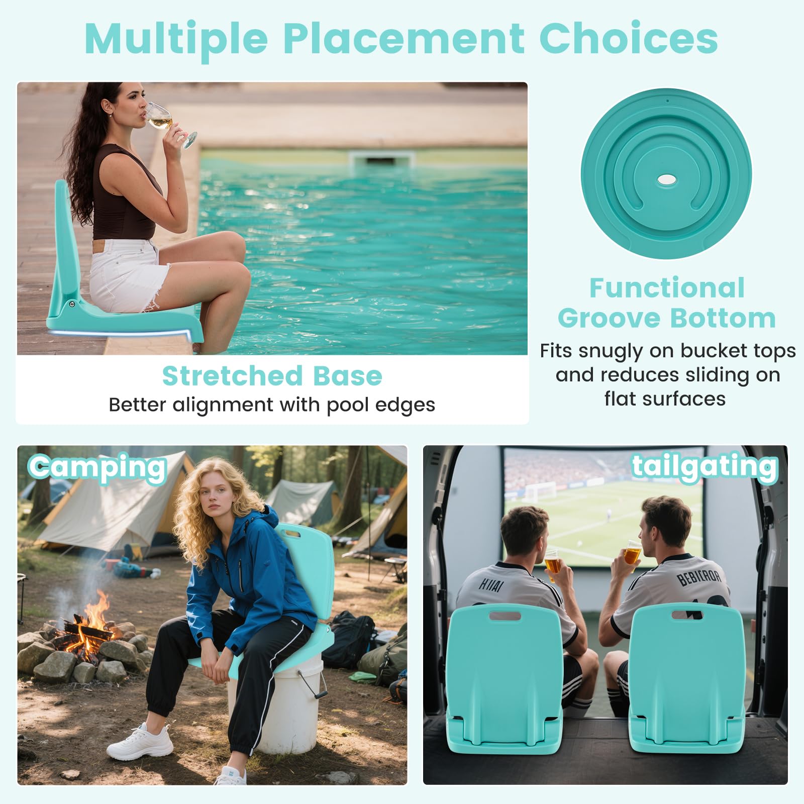 Goplus poolside chair folds flat for compact storage