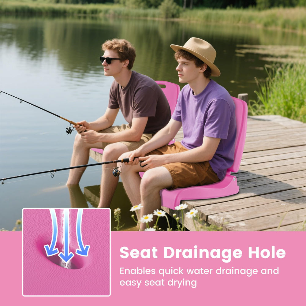 Goplus poolside chair seat drainage hole speeds drying after splashes