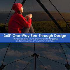 Goplus see-through panels show privacy while enjoying the outdoors