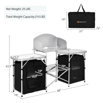 Goplus table corners are rounded for safer handling during use.