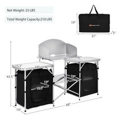 Goplus table corners are rounded for safer handling during use.