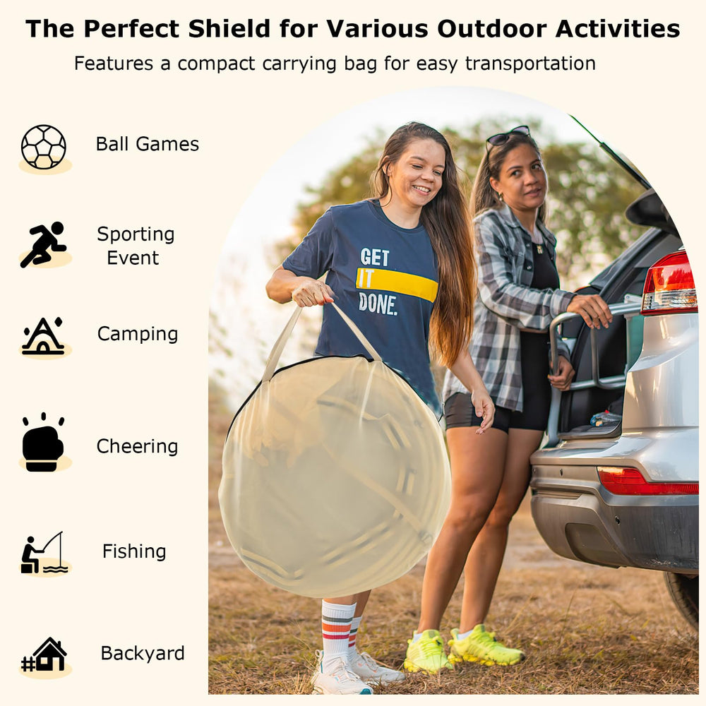 Goplus Sports Tent ambient-light hooks for cozy evenings.