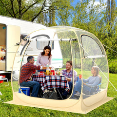 Goplus Sports Tent interior view with 540° panorama.