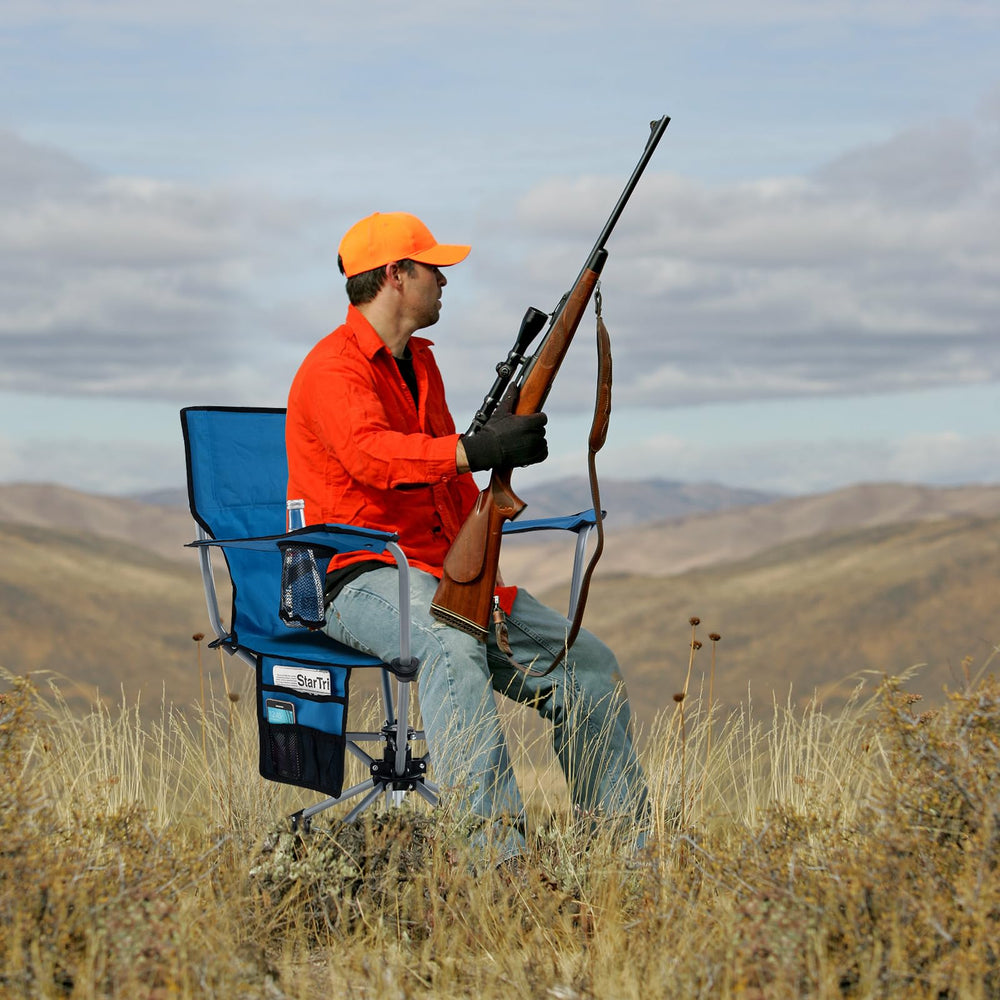 Goplus blue outdoor chair complements any outdoor setup and activity.