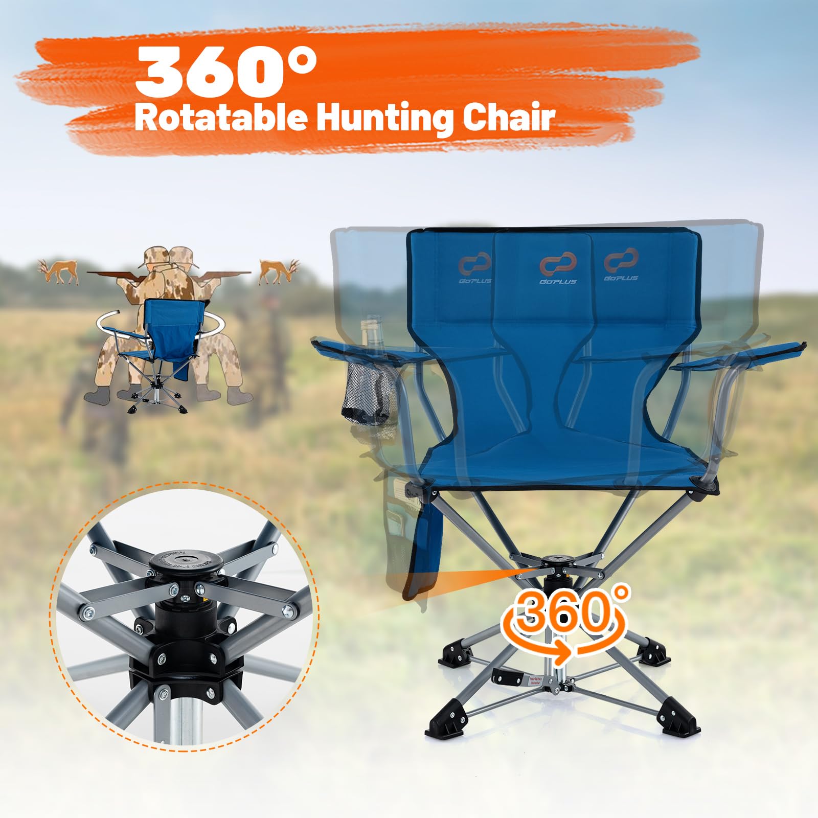 Goplus chair with carry bag simplifies transport to outdoor adventures.