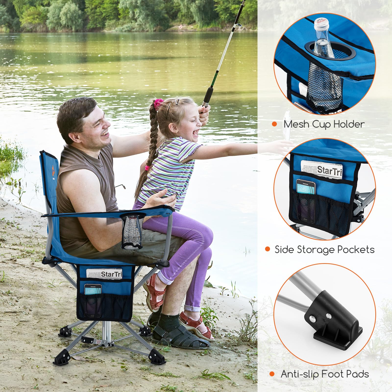 Goplus portable design makes it ideal for camping, fishing, and picnics.
