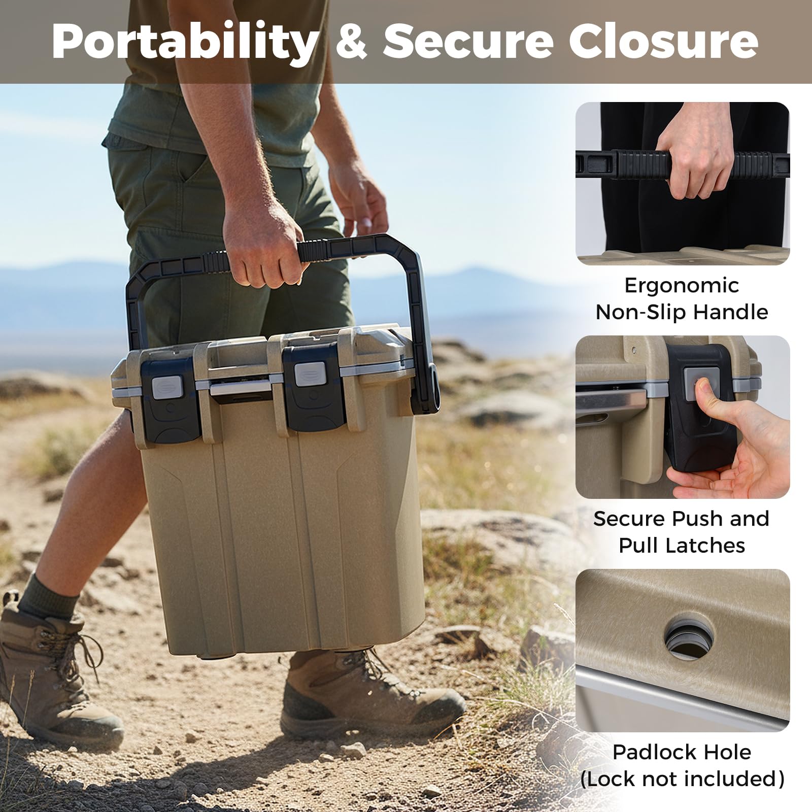 Goplus Ultra-Light Cooler 21 quart capacity fits up to 16 cans
