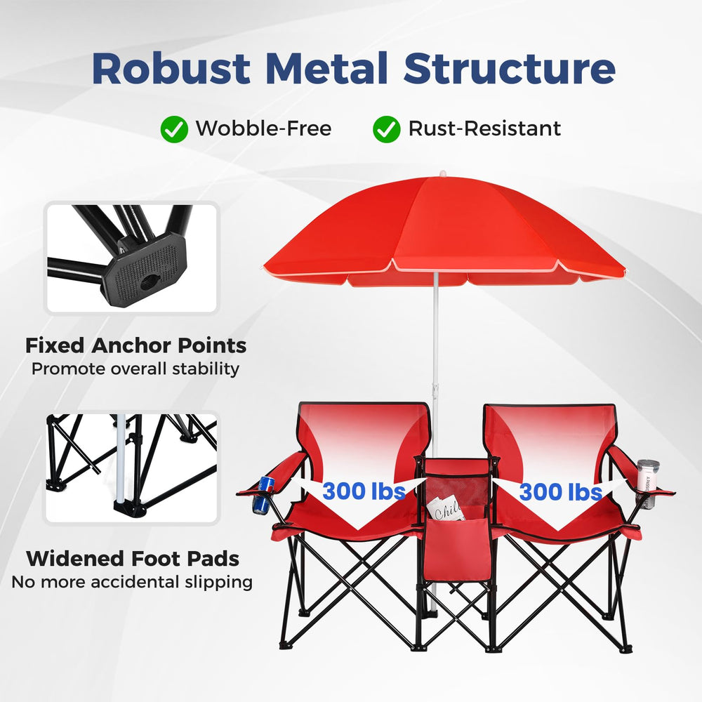 Goplus waterproof oxford fabric resists weather for longer outdoor use.