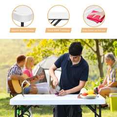 Goplus durable HDPE work surface easy to wipe after messy prep