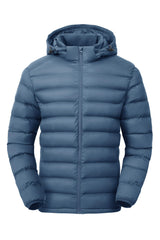 Gopune men's lightweight puffer jacket front view showing compact warmth