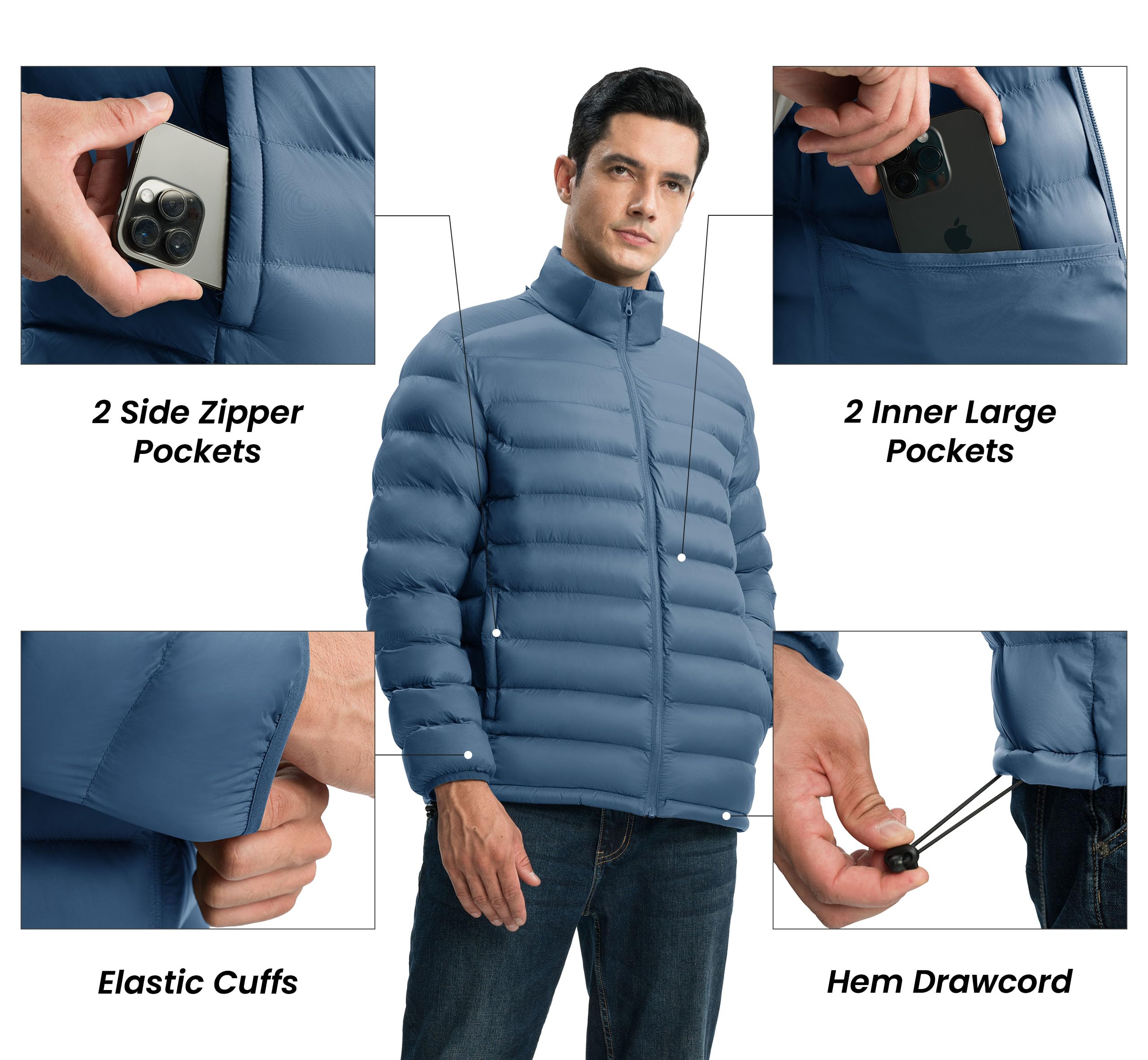 Gopune winter jacket ideal for hiking, travel, and snow activities