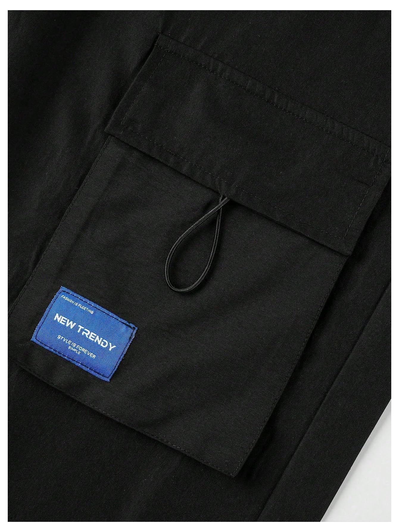 GORGLITTER boy's cargo pants pocket closeup shows generous pockets