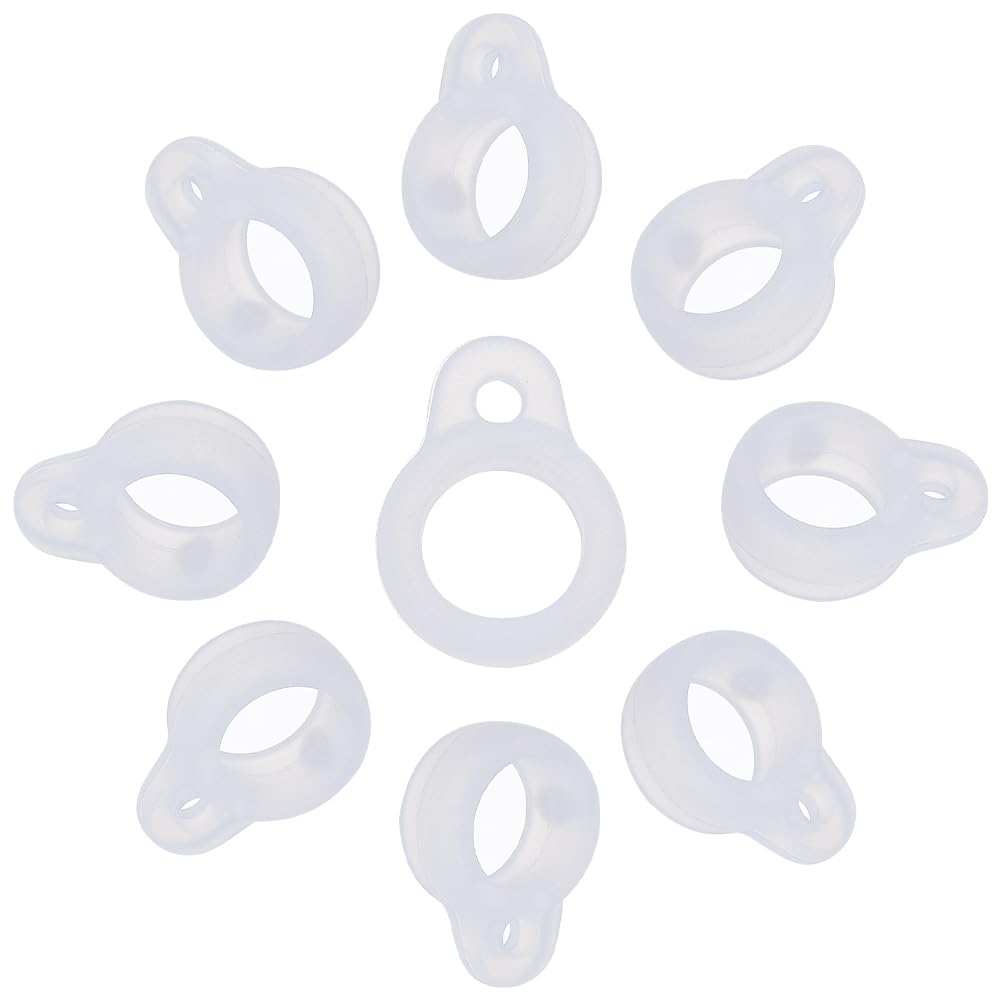 GORGECRAFT white silicone rings in 1 box, ready for versatile storage and carry.