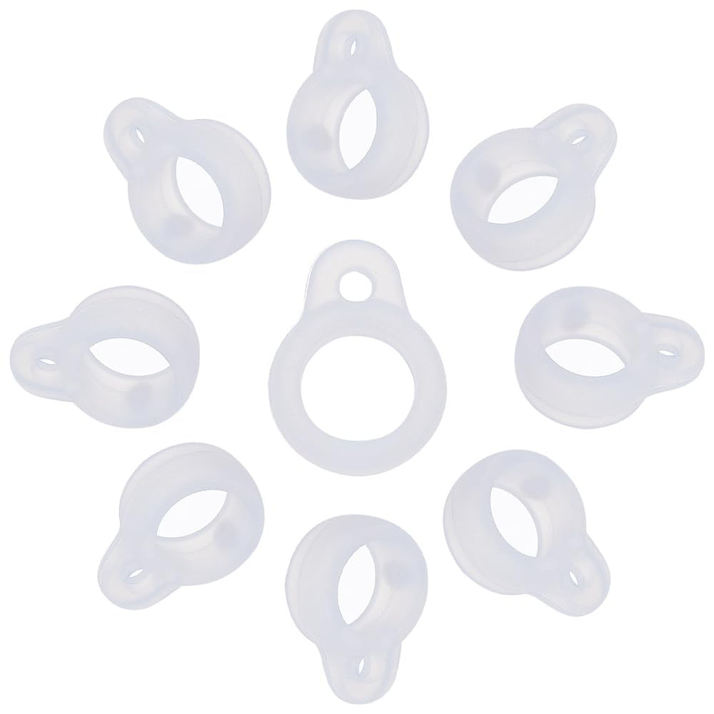 GORGECRAFT white silicone rings in 1 box, ready for versatile storage and carry.
