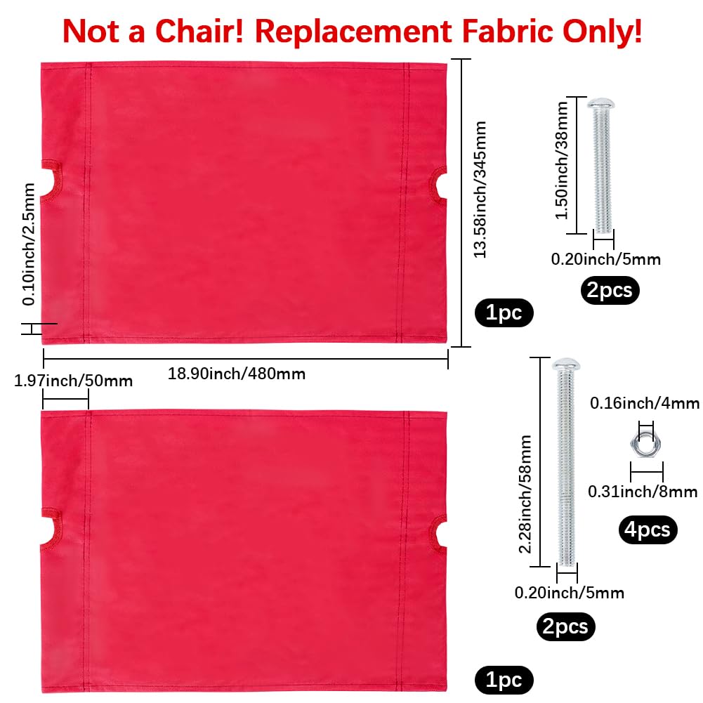 GORGECRAFT screws and fittings pack for quick fabric replacement.