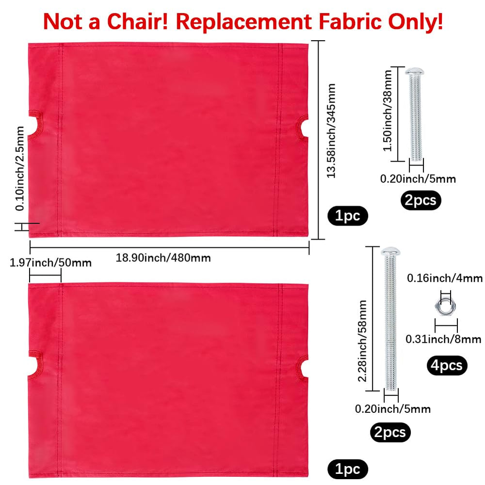 GORGECRAFT screws and fittings pack for quick fabric replacement.