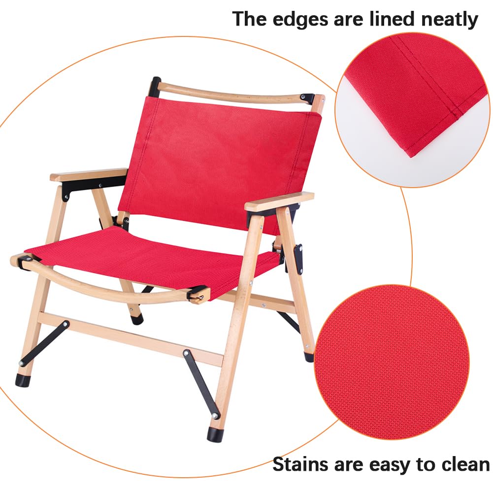 GORGECRAFT outdoor-use replacement fabric in red supports versatile chairs.