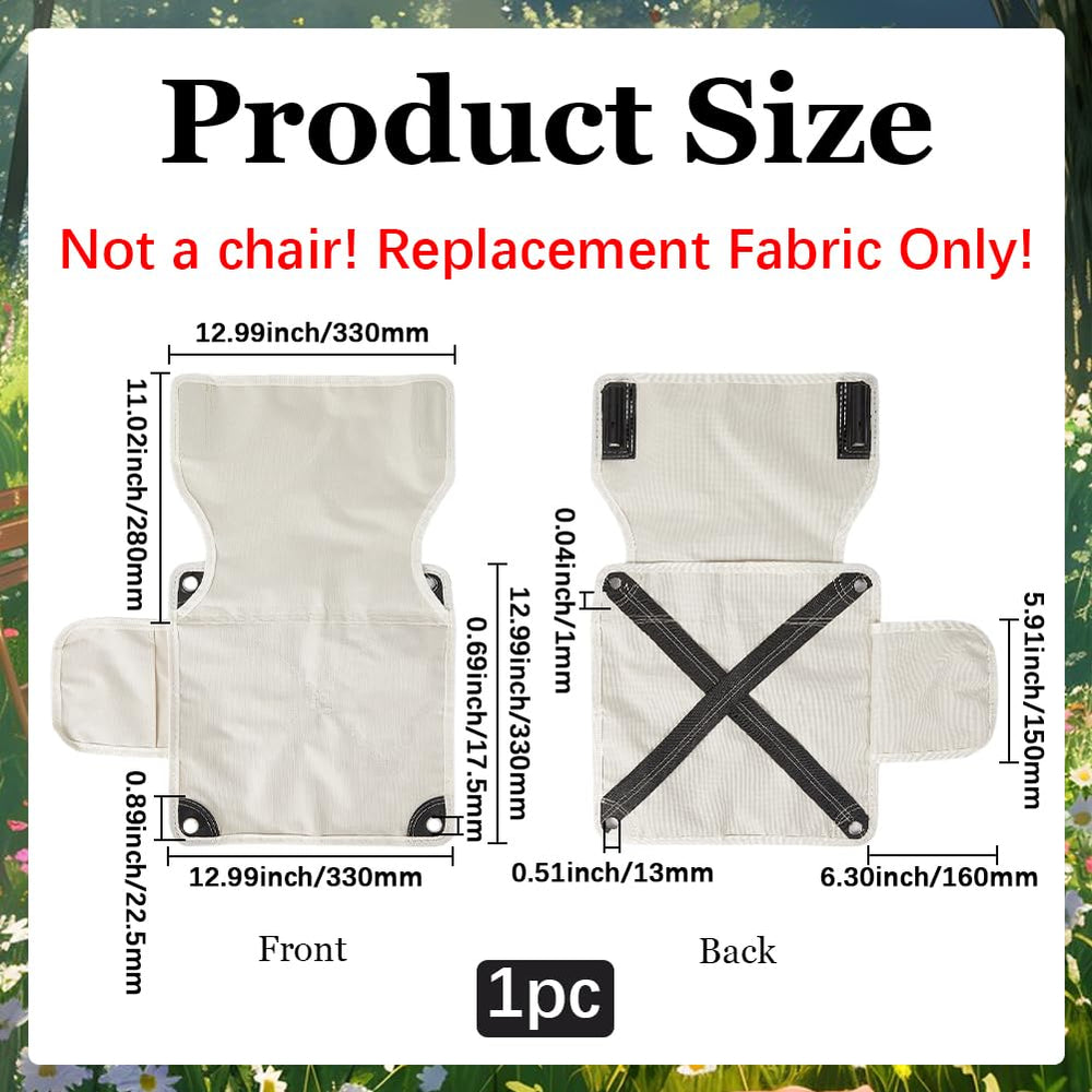 GORGECRAFT chair fabric replacement, flat lay, easy DIY swap.