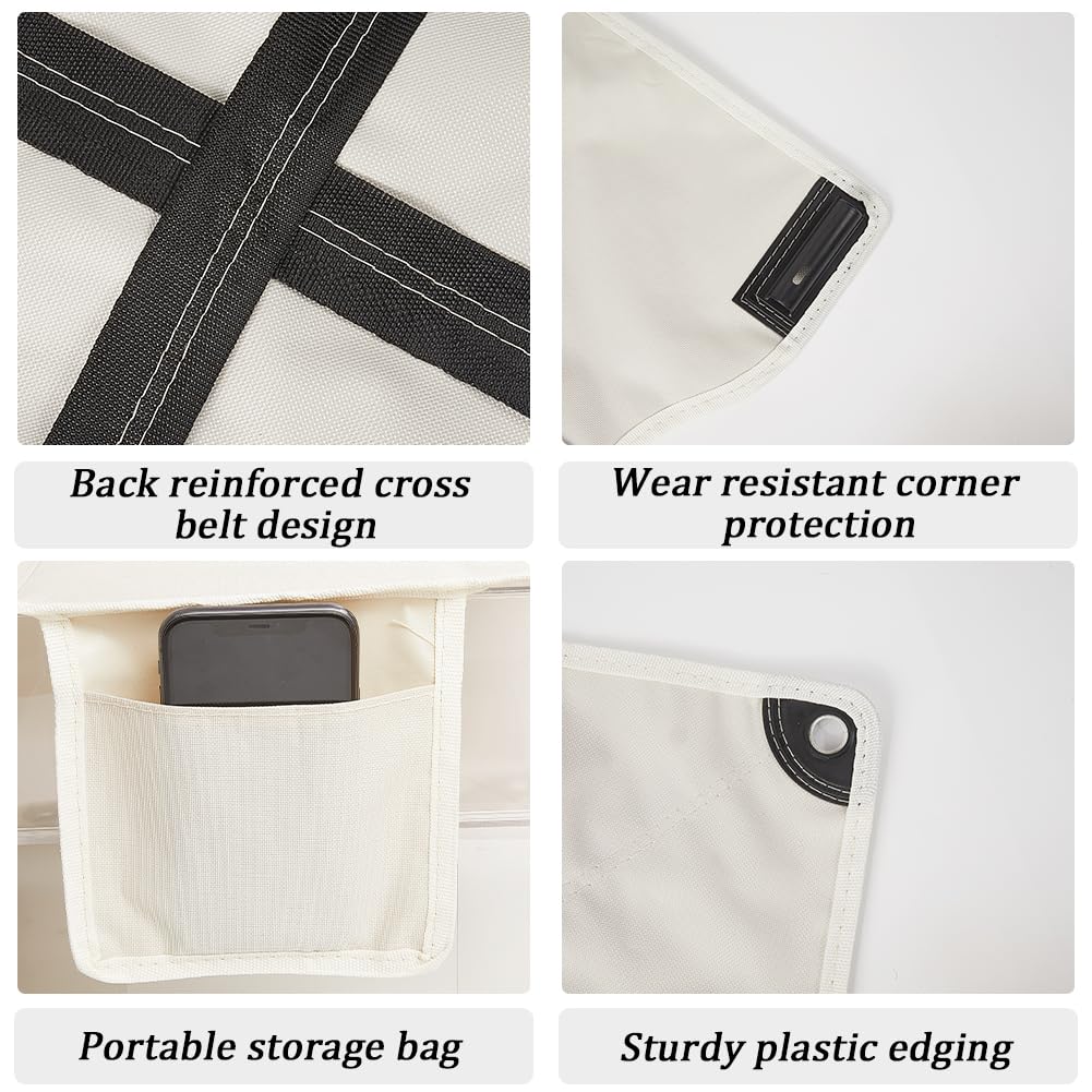 GORGECRAFT fabric on camp chair, in-use view, protects against spills.