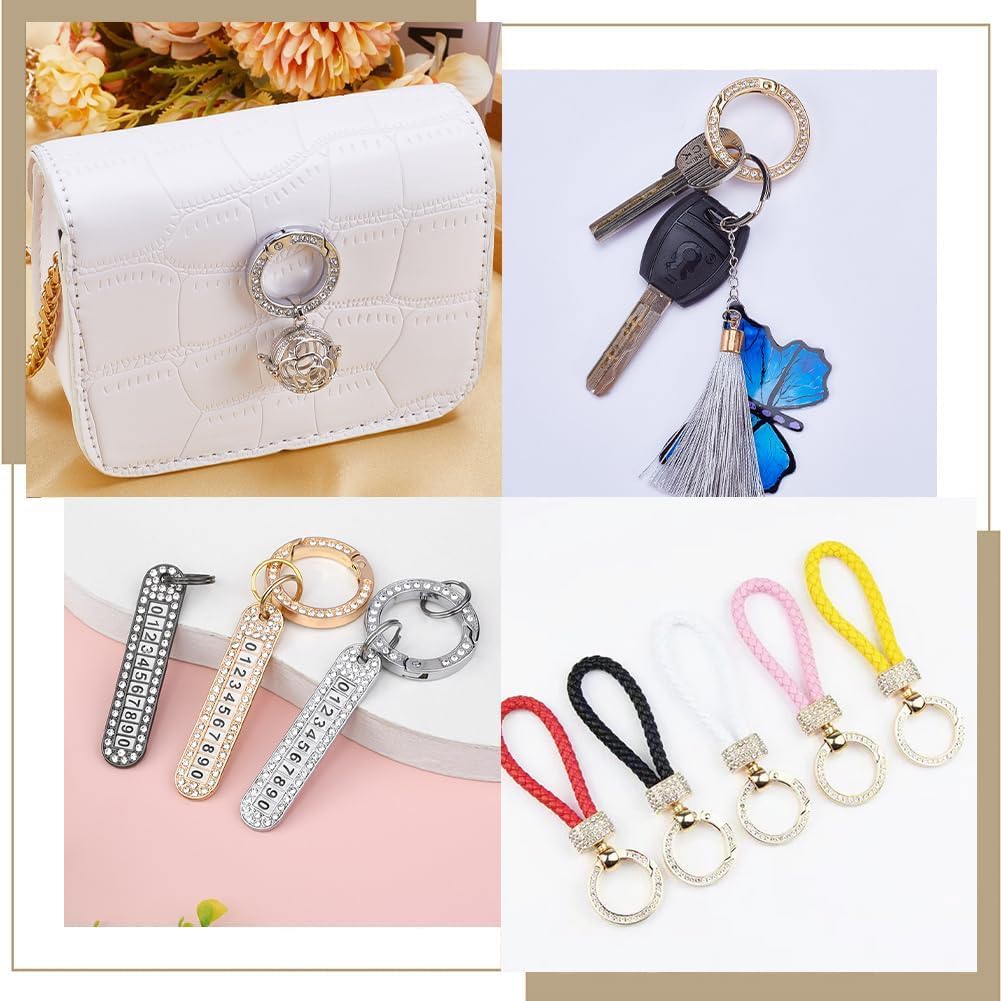 Gorgecraft spring buckle key ring detail highlights reliable spring mechanism for crafts.