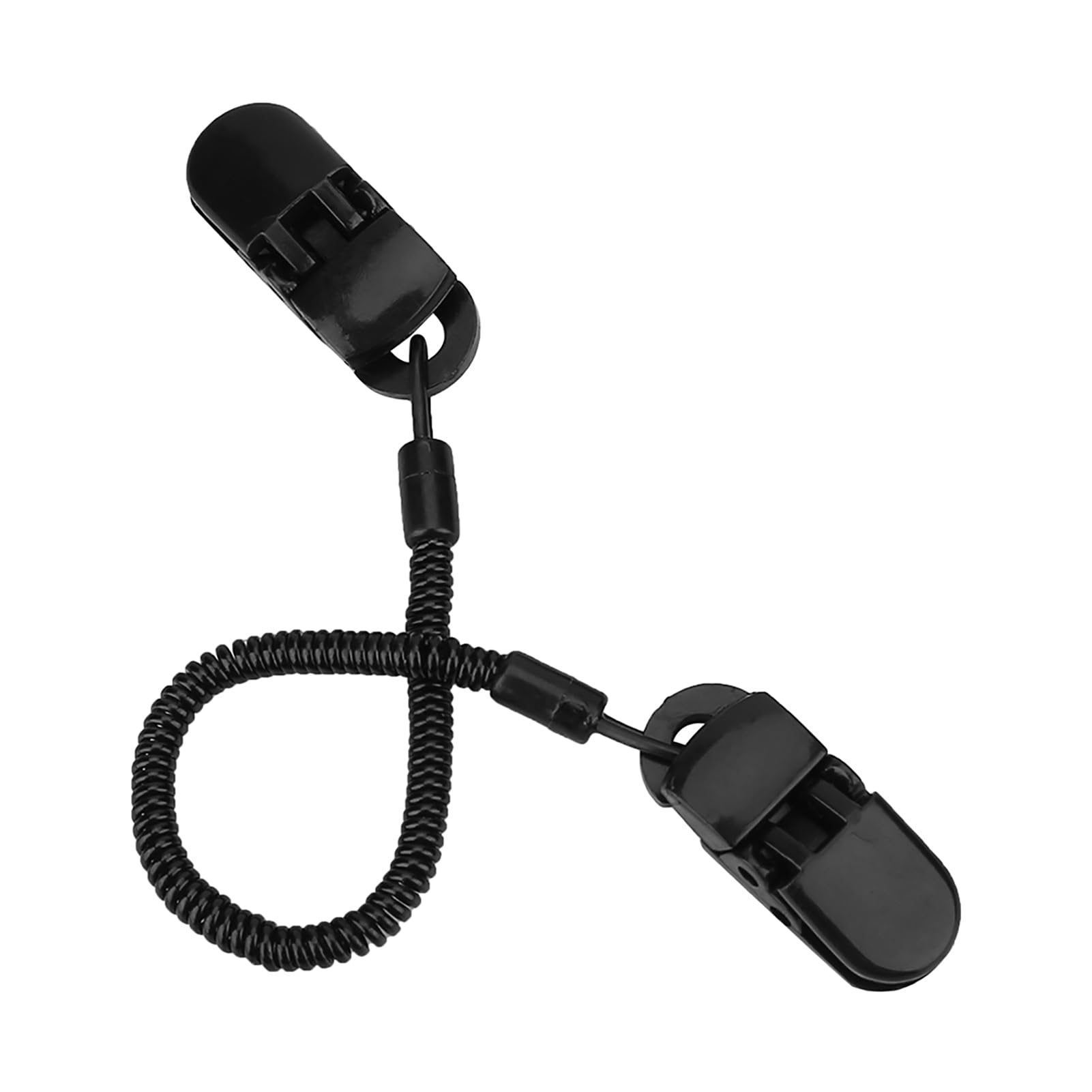 Gorgeri black color hat clip set blends with outdoor gear.